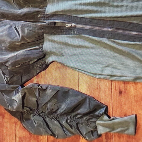 NWT Army green zipper front dress M - Picture 7 of 10